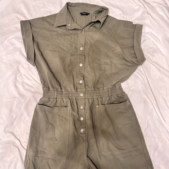 Pants - Olive Green Jumpsuit